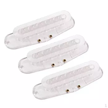 3 шт. пластиковая катушка звукоснимателя для электрогитары с грифом/средним стержнем 50 мм, сделай сам, прозрачная