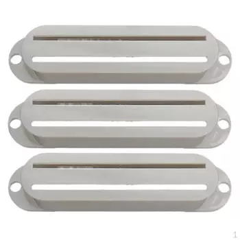 3 шт. Пластиковые крышки звукоснимателей с двумя направляющими для электрогитары, запасные части белый