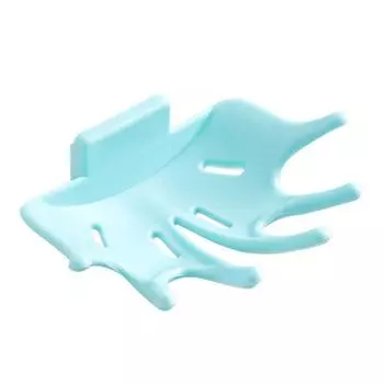 3 шт., пластиковый бесследный держатель для мыла ручной формы для многофункциональных бесшовных паст, принадлежностей для ванной комнаты 1PC зелёный