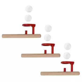 3 шт. плавающие шарики для духовых трубок, отполированные вручную, полностью деревянные развивающие игрушки для детей