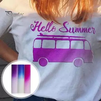 3 шт. пленка с надписью, меняющая цвет, слоеный винил, теплопередающий, чувствительный к солнечному свету, 3D пенящийся винил для подарков своими руками 3pcs