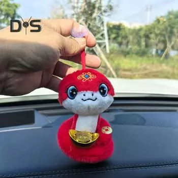3 шт. плюшевая кукла-змея, талисман со знаком зодиака, талисман, подвеска 2025 года, подвесные украшения для весеннего фестиваля, подарки на лунный Новый год One Size 1 Set