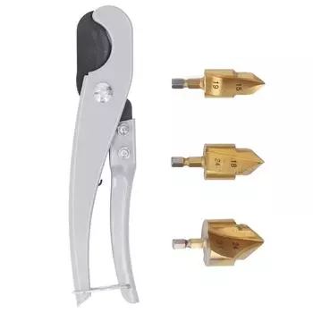 3 шт. подъемное сверло PPR ступенчатое пластиковое водопроводное трубное ремонтное соединение инструмент расширитель труб с Quick