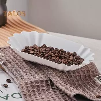 3 шт. поднос для кофейных зерен, легко чистящийся многоразовый износостойкий держатель для кофейных зерен для черпания и взвешивания кофейных зерен чёрный