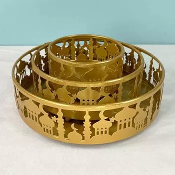 3 шт. подносы для сервировки Eid Ramadan Mubarak подносы для ислама Eid Mubarak тарелка для ислама Eid принадлежности для вечеринок для десерта закуски выпечка