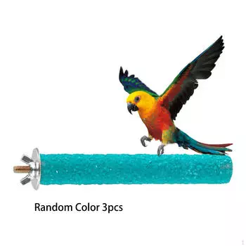3 шт. подставка для птичьей жердочки, игрушка, клетка, аксессуары, ветки, жердочки для корелл