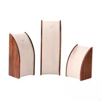 3 шт. Подставка для ювелирных изделий, держатель, органайзер, деревянный для фотографии Curved