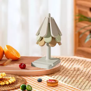 3 шт. Подставка под сковороду в форме дерева, держатель для чайника, коврик для чая, защита от ожогов Square