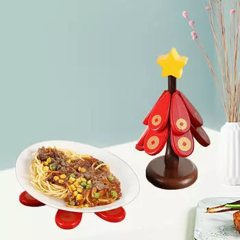 3 шт. подставки для посуды защита стола с держателем термостойкие подставки под елку Star