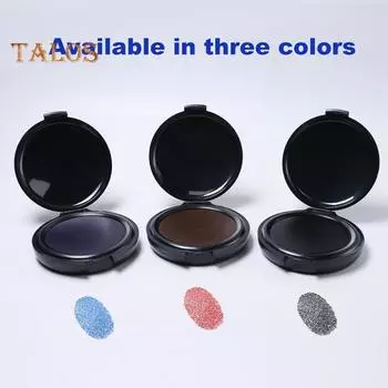 3 шт. подушечки для отпечатков пальцев, черные, синие, красные, быстросохнущие, водостойкие, прозрачные, для отпечатков пальцев синий