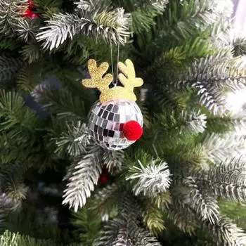 3 шт. подвеска из рогов лося зеркальные рождественские шары с рогами оленя рождественская подвеска