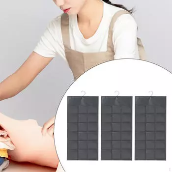 3 шт. Подвесной органайзер для нижнего белья, многоцелевой, с сетчатыми карманами для дома розовый