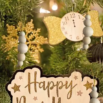 3 шт. подвесные украшения для рождественской елки деревянные бусины гирлянды подвески рождественские украшения вечеринка Новый год домашний декор рождественские подарки