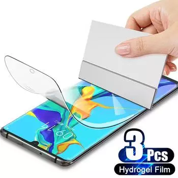 3 шт. полная защита экрана для Huawei P30 P50 P40 P20 Mate 30 20 10 40 Pro Plus Lite гидрогелевая пленка, а не стеклянные аксессуары iphone 11 чистый