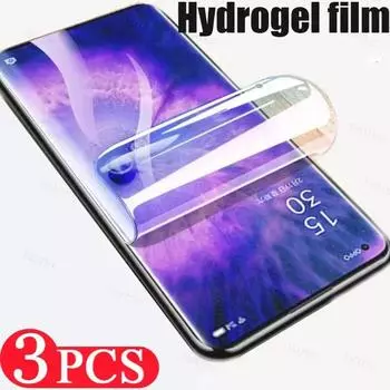 3 шт. Полное покрытие гидрогелевой пленки для Realme 11 9 Pro Plus 8i 8 7 6i 5S 5 3 2 GT Master C67 C35 C31 C25 C17 C15 C12 C11 Защитные пленки для экрана iphone 11 чистый