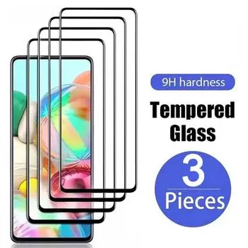 3 шт. полное покрытие закаленное стекло для Redmi Note 12 11 10 9 8 Pro Plus 5G 11S Защитная пленка для экрана для Redmi 10 10C 9C 9A Note 9T 9S 8T redmi 7 чёрный