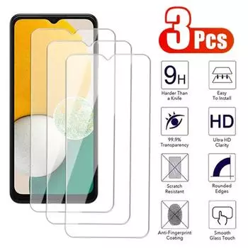 3 шт. полностью закаленное стекло для Samsung Galaxy A03 A13 A23 A33 A53 A73 защитная пленка для экрана Galaxy M13 M23 M33 M53 HD защитная пленка For Samsung A12 чистый