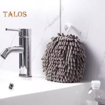 3 шт. Полотенце для рук из синели с подвесным шнурком, хорошо впитывает воду, компактный дизайн, сверхтонкое волокно, утолщенное, многоразовое, для уборки кухни и ванной комнаты A Sets