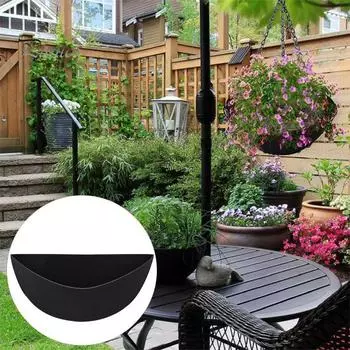 3 шт. полукруглые войлочные вкладыши для цветов, многоразовые вкладыши для цветочных корзин, влагоудерживающие вкладыши для выращивания, устойчивые к разрыву вкладыши для кокосовых орехов, альтернатива для стен 12Inch