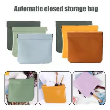 3 шт. Портативная сумка для хранения, легкая застежка-кнопка, органайзер, косметичка, универсальная карманная косметичка F
