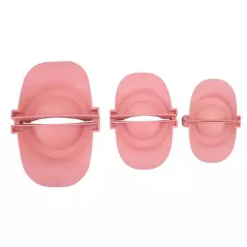 3 шт. пресс-форма для пельменей из пшеничной соломы, пресс-форма для эмпанадас разных размеров для приготовления пищи на кухне розовый