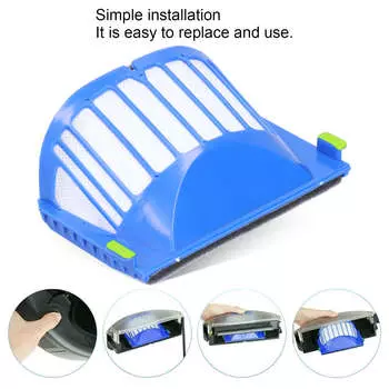 3 шт. прочный сменный фильтрующий элемент из АБС-пластика, подходит для подметального робота Roomba 500/600