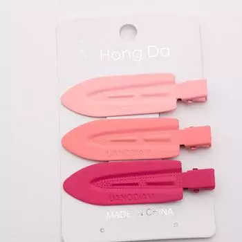 3 шт. Простые заколки для волос Разноцветные Бесследные Ацетатные Бесшовные Заколки для Волос Без Заломов Заколка для Челки Зажим Утиный Клюв Заколки для Волос Инструмент для Укладки Волос
