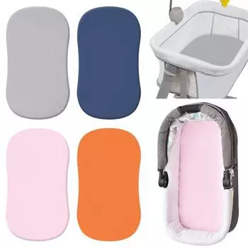 3 шт. простыни для детской люльки из мягкой микрофибры, исключительный комфорт, простыня для матраса, легкая в уходе, можно стирать в стиральной машине, чехол для детской кроватки-качалки B