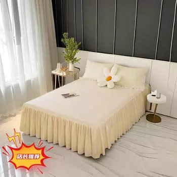 3 шт. простыня, кружевная юбка, двойное покрывало, наматрасник, домашняя наволочка, комплект постельного белья, простыня с 2 шт., наволочки 150X200CM