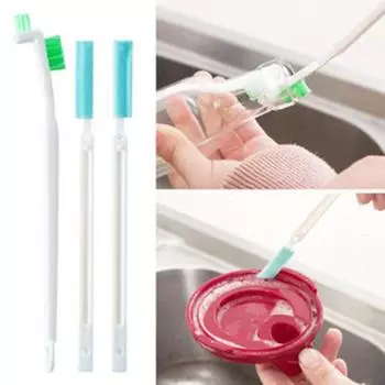 3 шт., противоизносная многофункциональная чистящая щетка, пластиковая L-образная насадка для очистки чашек для дома 3pcs