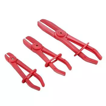 3 шт. противоскользящие плоскогубцы для шланговых зажимов, снятие хомутов для тормозов, топливных труб, зажимов для водопроводных труб, автомобильные плоскогубцы 3pcs красный