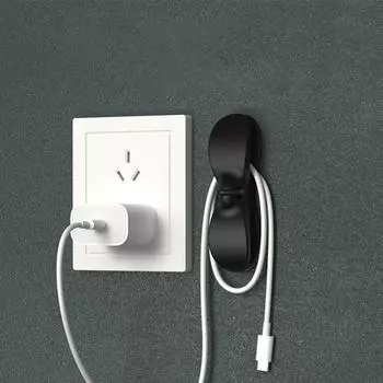 3 шт. Проводной кабельный сматыватель для бытовой техники, органайзер для вилок, зажимы для управления линией передачи данных для компьютера, кухни, офиса, стеллаж для хранения крючков 3pc белый