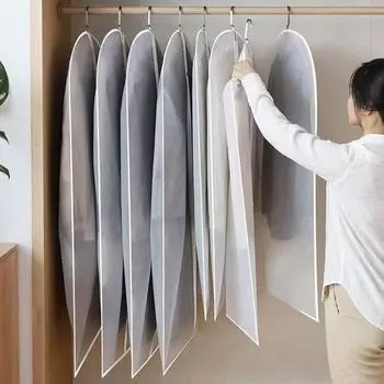 3 шт., прозрачная одежда, пылезащитный чехол, гардероб, пальто, костюм, противопыльная висячая сумка 60*100cm чёрный