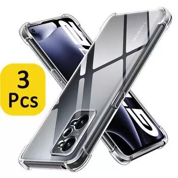 3 шт. прозрачный чехол для Oppo Realme GT Neo 3T 5G 2 5G GT Neo 2T толстый противоударный мягкий силиконовый чехол для телефона Realme GT Neo 3 5G Realme GT Neo 3T 5G