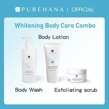 (3 шт.)Purehana Brightening Body Care Combo, хит продаж в Японии,Уход за кожей для всех типов кожи