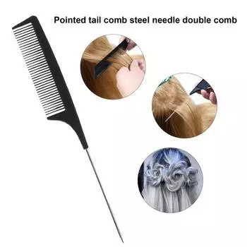 3 шт., расческа с крысиным хвостом, антистатическая, добавляющая объем, парикмахерская, укладка, термостойкая, дразнящая, гребень для хвостика розовый