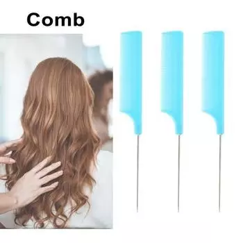 3 шт., расчески с крысиным хвостом, яркие цвета, термостойкие, легкие, антистатические, парикмахерские, расчески с крысиным хвостом, принадлежности для салонов розовый