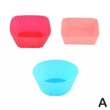 3 шт., разделительная чашка для бенто, легко очищаемая форма, многоразовая форма для торта, десерт, суши, отдельные аксессуары для хранения, подкладка для коробки для еды, ланч-бокса A