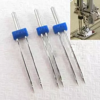 3 шт., размеры 2/90, 3/90, 4/90, аксессуары для двойной швейной машины, иглы, булавки