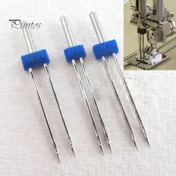 3 шт., размеры 2/90, 3/90, 4/90, аксессуары для двойной швейной машины, иглы, булавки