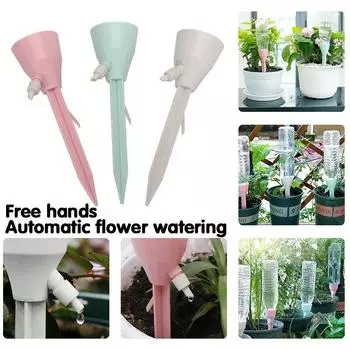 3 шт. Регулируемая система капельного орошения, автоматические самополивные шипы для растений, комнатных и уличных горшечных растений, садовый инструмент