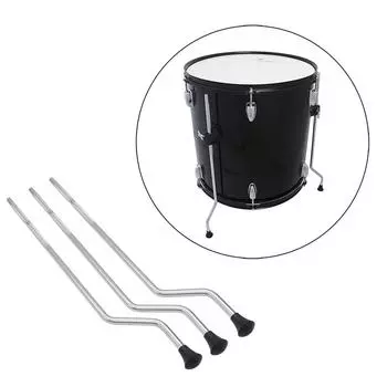 3 шт. регулируемые по высоте ножки для барабана для ударного инструмента, устойчивость и простота установки, комплект металлических ножек для барабана
