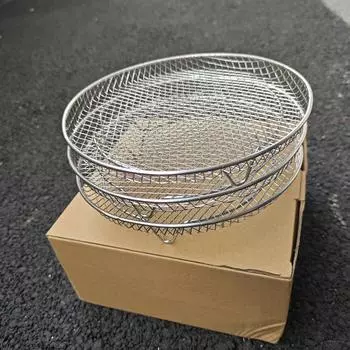 3 шт. Решетка для фритюрницы BBQ Air Fryer, корзина, поднос для фритюрницы Air Fryer, 3 штабелируемых стойки для дегидратора