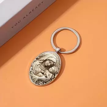 3 шт. Ретро Дева Мария акриловый брелок кулон уникальный религиозный автомобильный брелок для ключей рюкзак украшения аксессуары подарки 3Pcs