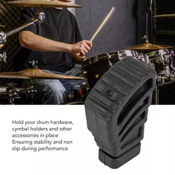 3 шт., резиновые ножки для барабана, малый барабан, оборудование, сиденья, подставка для тарелок, кронштейн, стойка, подушечки, сменные детали для перкуссии, черный WC10/W11