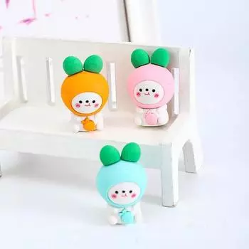 3 шт., резиновый ластик с милым редисом и кроликом для детей, новинка, канцелярские принадлежности, офисные школьные принадлежности