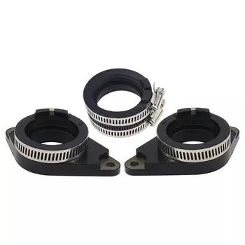 3 шт. Резиновый патрубок впускного коллектора карбюратора подходит для Honda VTX1300 2003-09 17210-MEM-670 16211-MEA-670