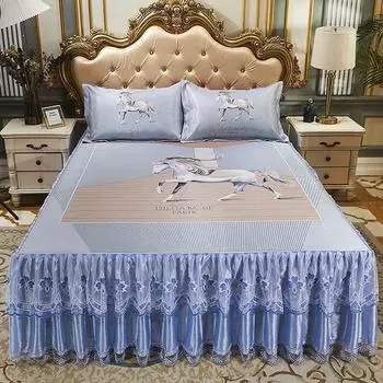 3 шт. роскошные покрывала, домашнее постельное белье, эластичная простыня, двуспальная простыня с наволочками, простыня с резинкой 180*200 3 Pcs 150x200cm