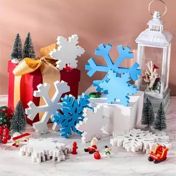 3 шт. Рождественские деревянные снежинки, декор, снежинки, настольные украшения, рождественские подставки для рождественских зимних украшений