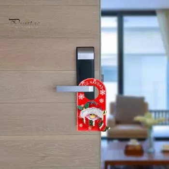 3 шт. рождественские дверные ручки подвесные украшения милый Санта-Клаус снеговик лось фетровые украшения веселое Рождество внутренние дверные ручки знаки для дома и отеля D